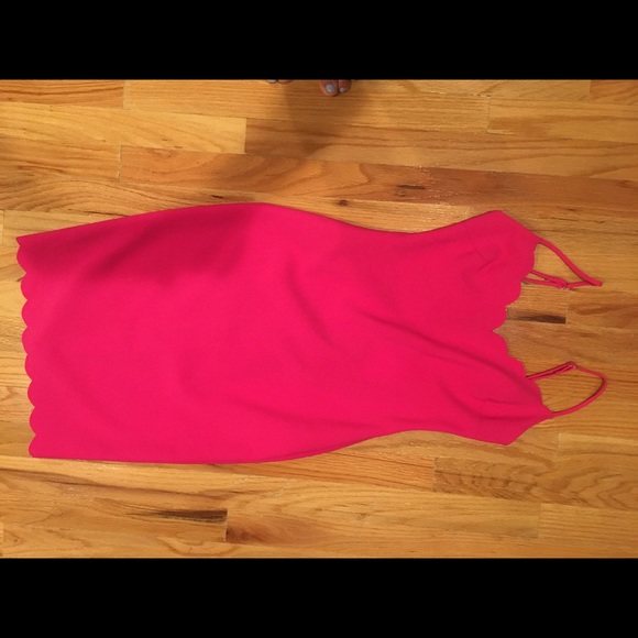 Likely Lolita Scalloped Sheath Dress in Fuchsia - Picture 3 of 4